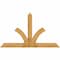 Ekena Millwork Richland Rough Sawn Timber Gable Bracket, Western Red Cedar, 84"W x 49"H x 6"D x 6"F, 14/12 Pitch GBW084X49X0606RIC00RWR - alternate 1